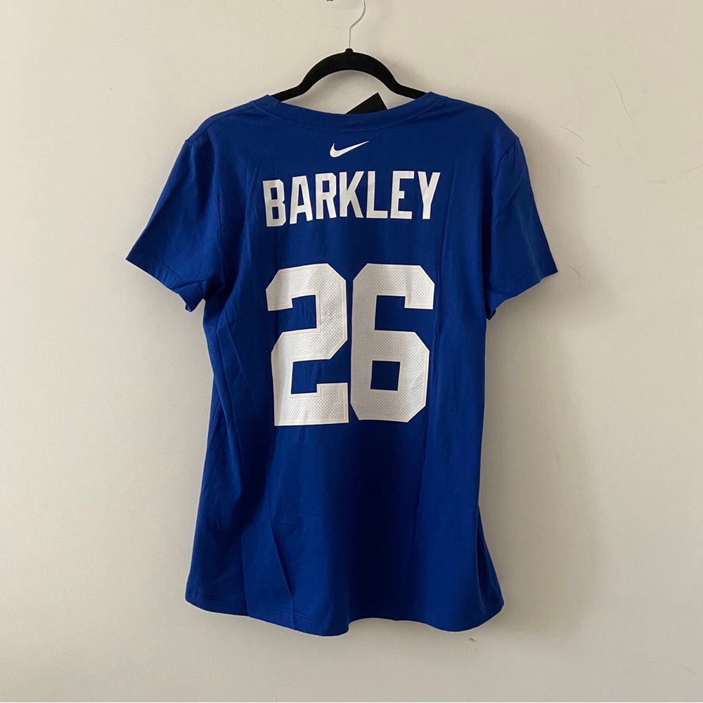 Women’s Nike NFL NY Giants Saquon Barkley #26 Tee Size Large